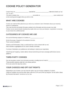 Cookie Policy Generator